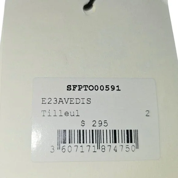 Sandro Avedis Rhinestone Halter Crop Top Tilleul Lime Green Size 2 NEW - Picture 8 of 8